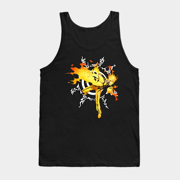 Flaming Shinobi Tank Top by AlexKramer